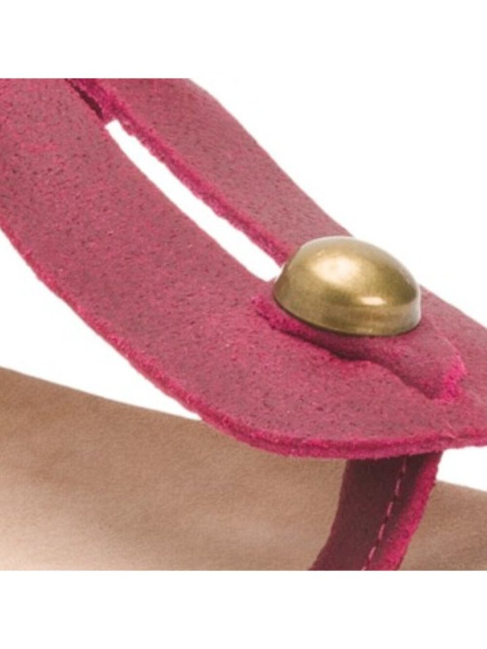 FANTASY SANDALS Made In Greece Suede Marlena Thong Toe Sandals - Picture 4 of 4